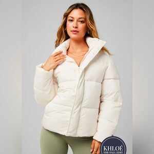 NWT! Fabletics | Essential Puffer | Bone White | Size L